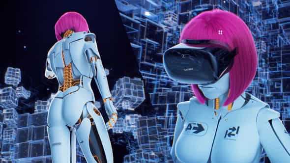 Virtual Reality Droid After Effects Template - VideoHive 49536736