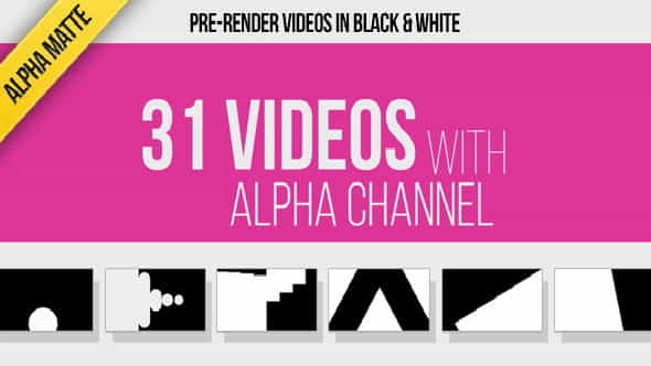 31 Transitions Alpha Mattes - VideoHive 9284802