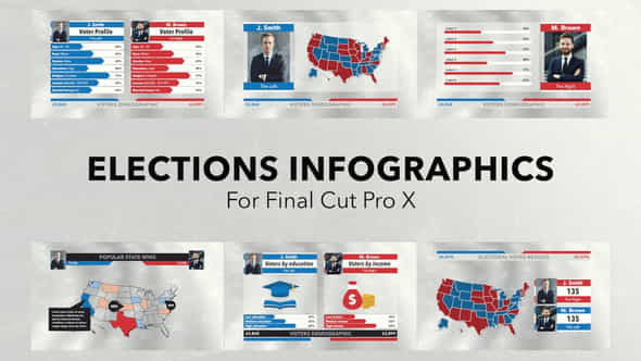 US Elections Infographics - VideoHive 25903012