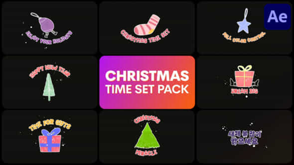 Christmas Time Set After Effects - VideoHive 49204350