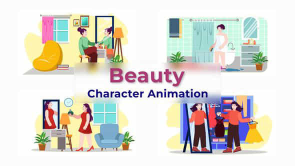 Beauty Character Animation - VideoHive 39726198
