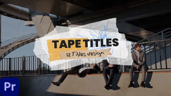 Tape Titles Mogrt - VideoHive 52852239