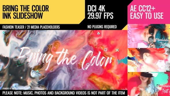 Bring the Color (4K Ink - VideoHive 23325280