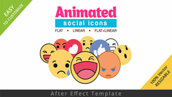 Animated Social Icons - VideoHive 15382428