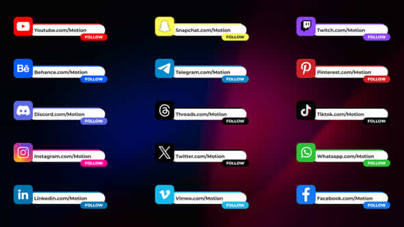Social Media Lower - VideoHive 47756890