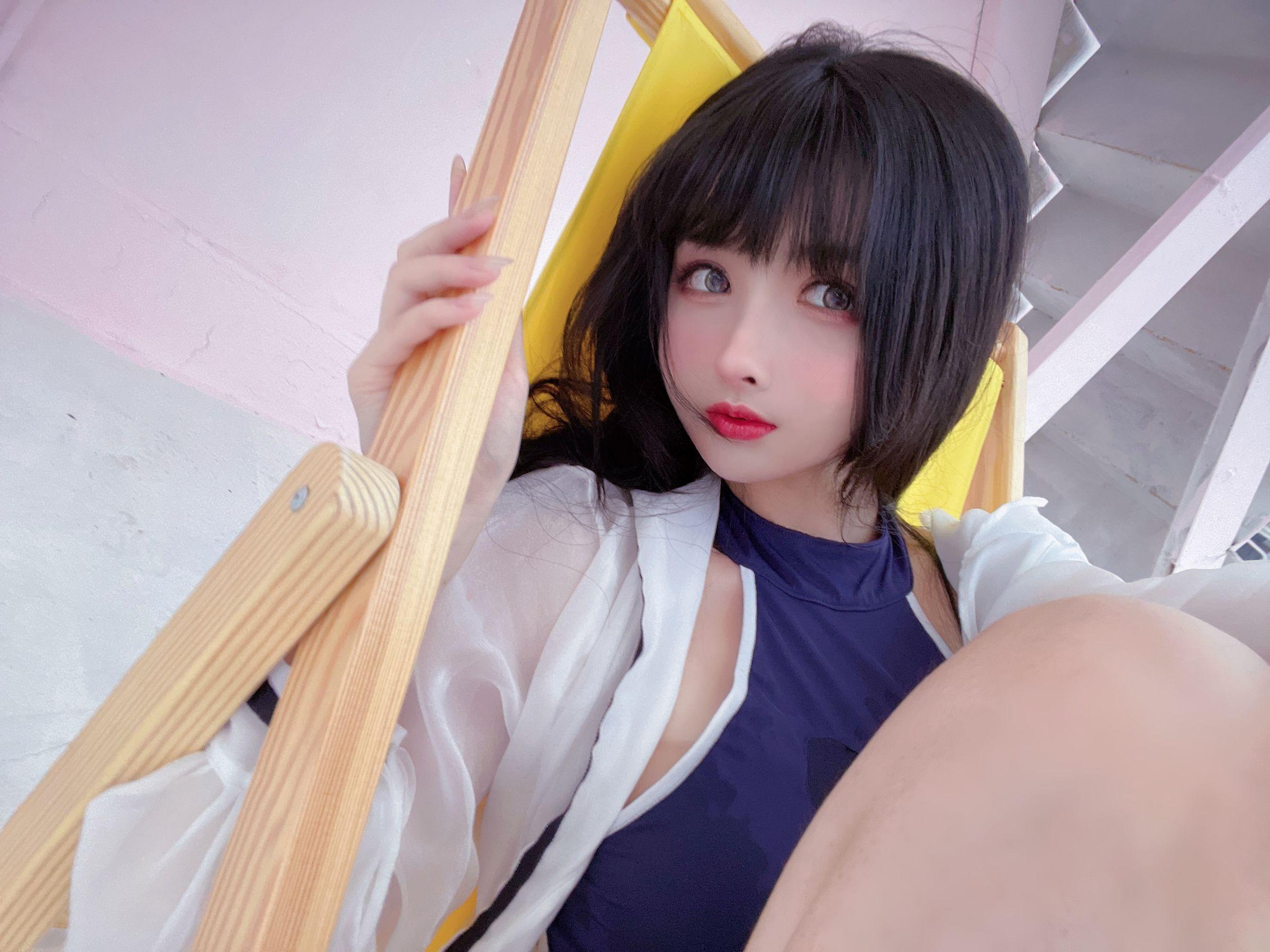 [网红COSER] rioko凉凉子 – 天台竞泳(33)