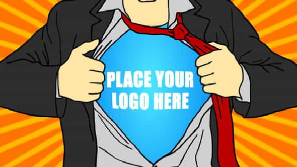 Superhero Cartoon Logo - VideoHive 9001444