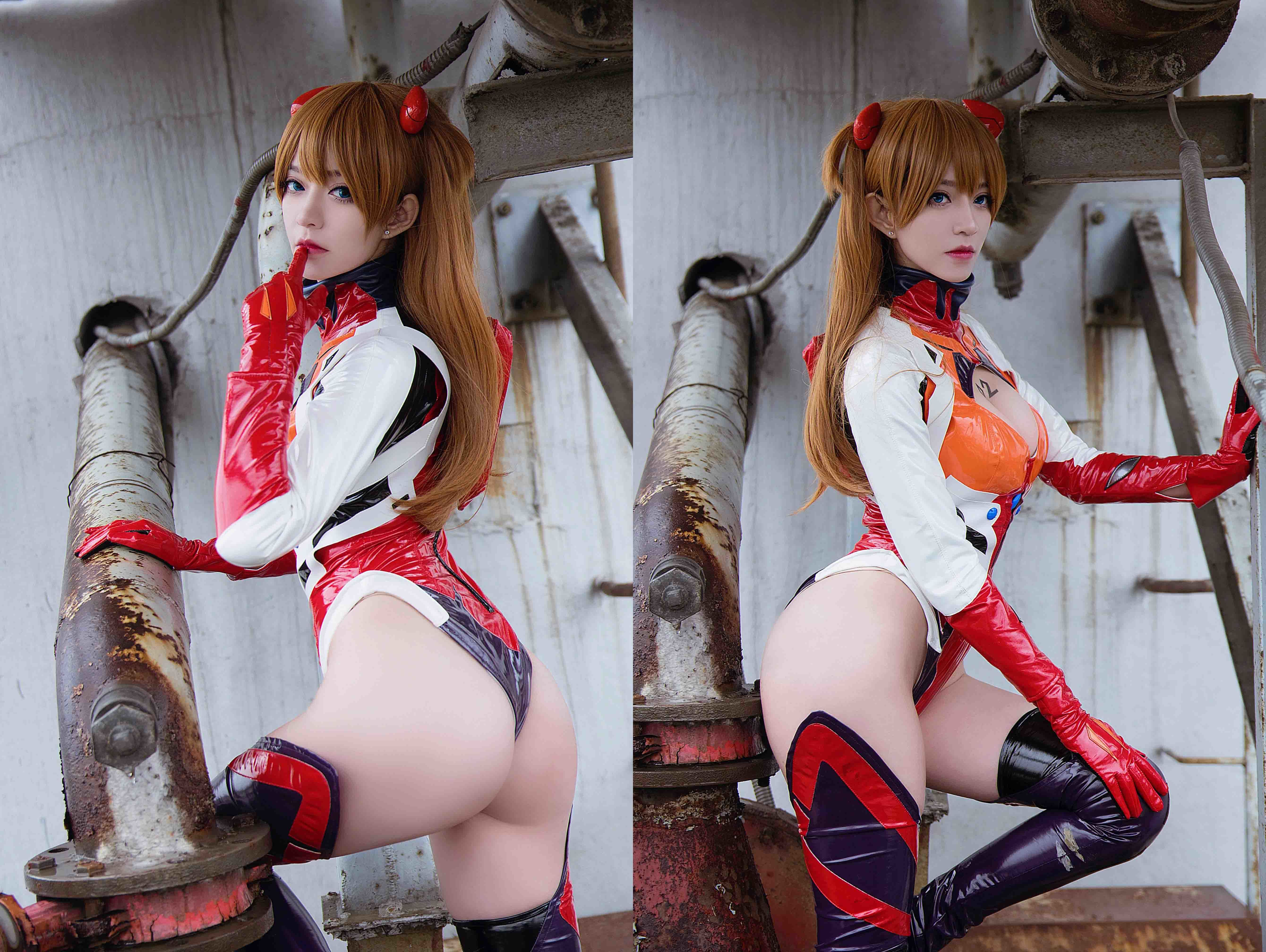 [Cosplay] KETTOE – Asuka Battle Suit (Evangelion)