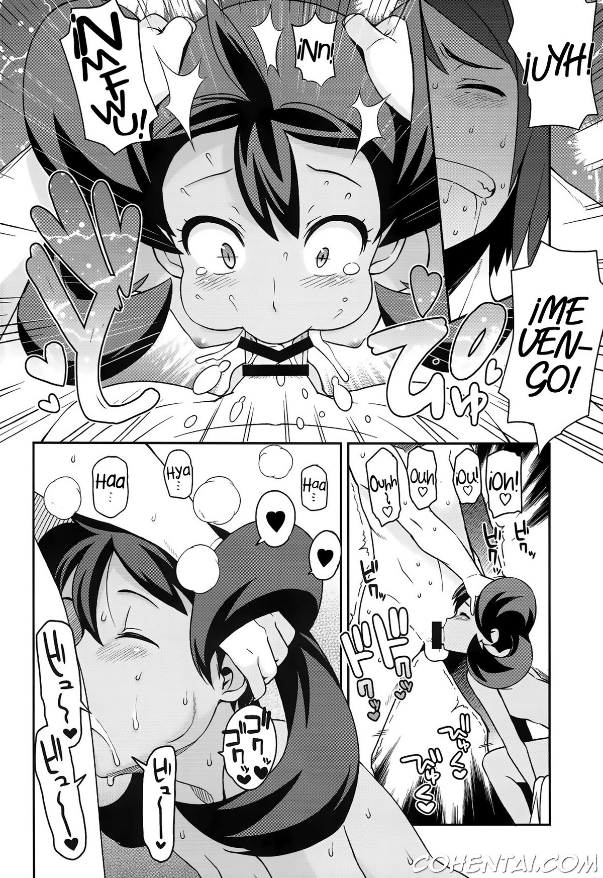 Chibikko Bitch XY 2 (Pokémon) xxx comics manga porno doujin hentai español sexo Calem Pokémon Shauna