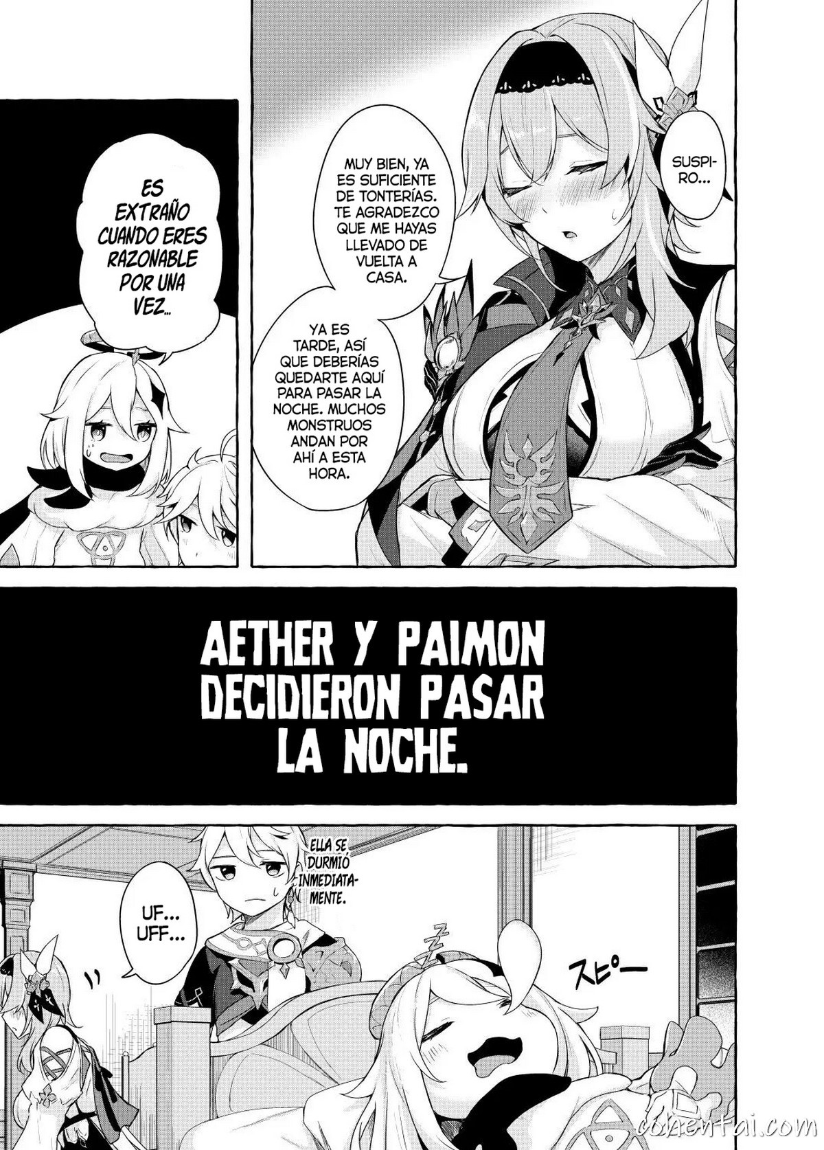 Eula no Youkai Hannou (Genshin Impact) manga hentai xxx español