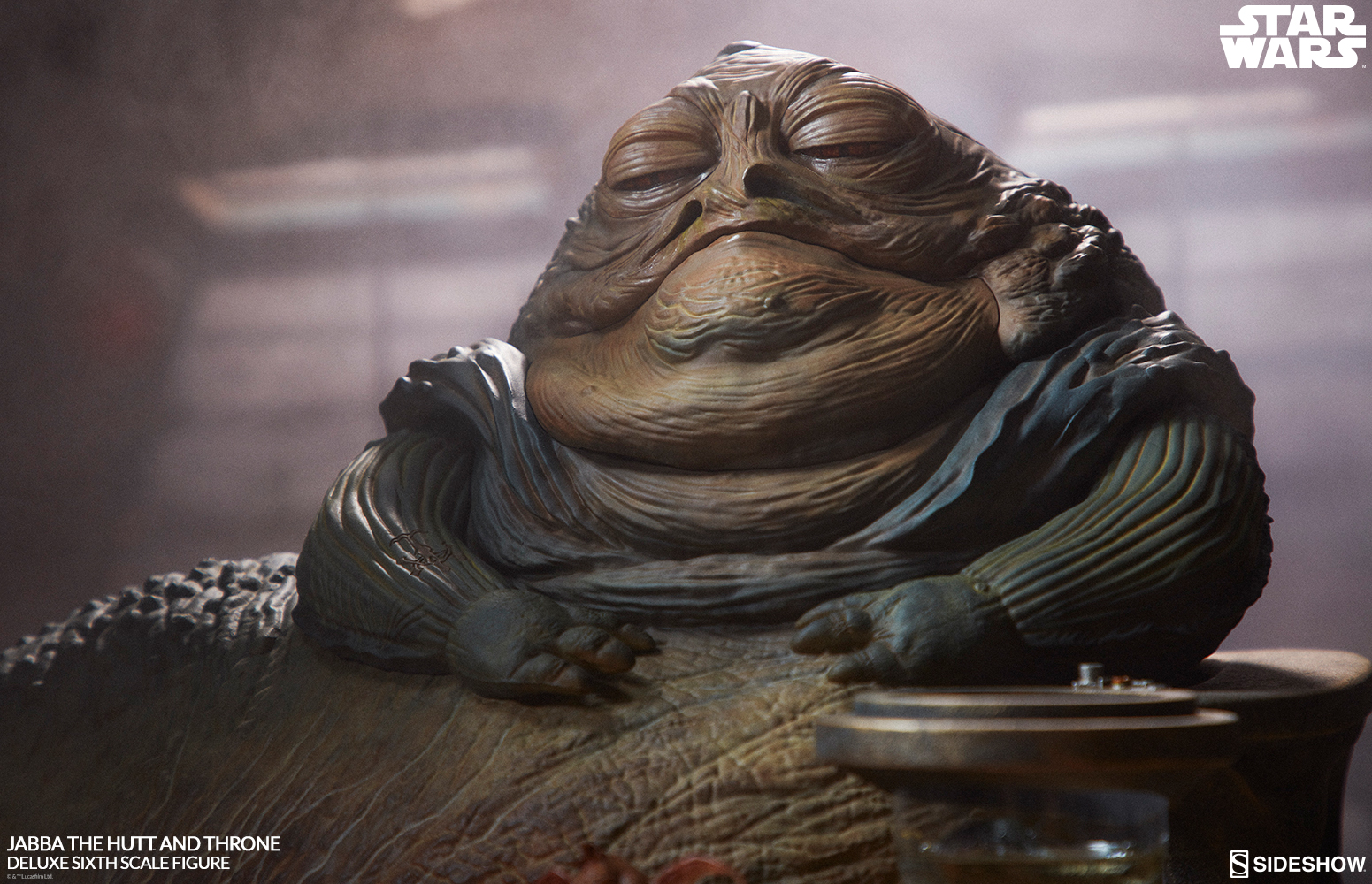 Star Wars Episode VI : Jabba the Hutt and throne - Deluxe Figure (Sideshow) IQFfABx2_o