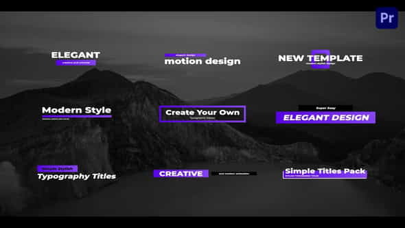 Simple Creative Titles For Premiere - VideoHive 33640175