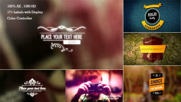 Retro Titles and Labels - VideoHive 6551793