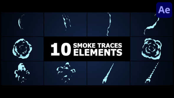 Smoke Traces Elements After Effects - VideoHive 53643480