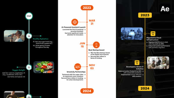 Vertical Timeline Infographics - VideoHive 53613449