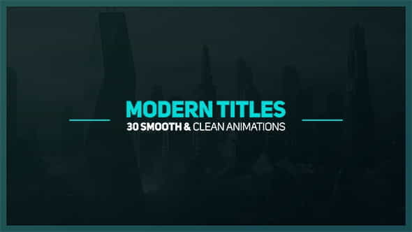 Modern Titles - VideoHive 17985645