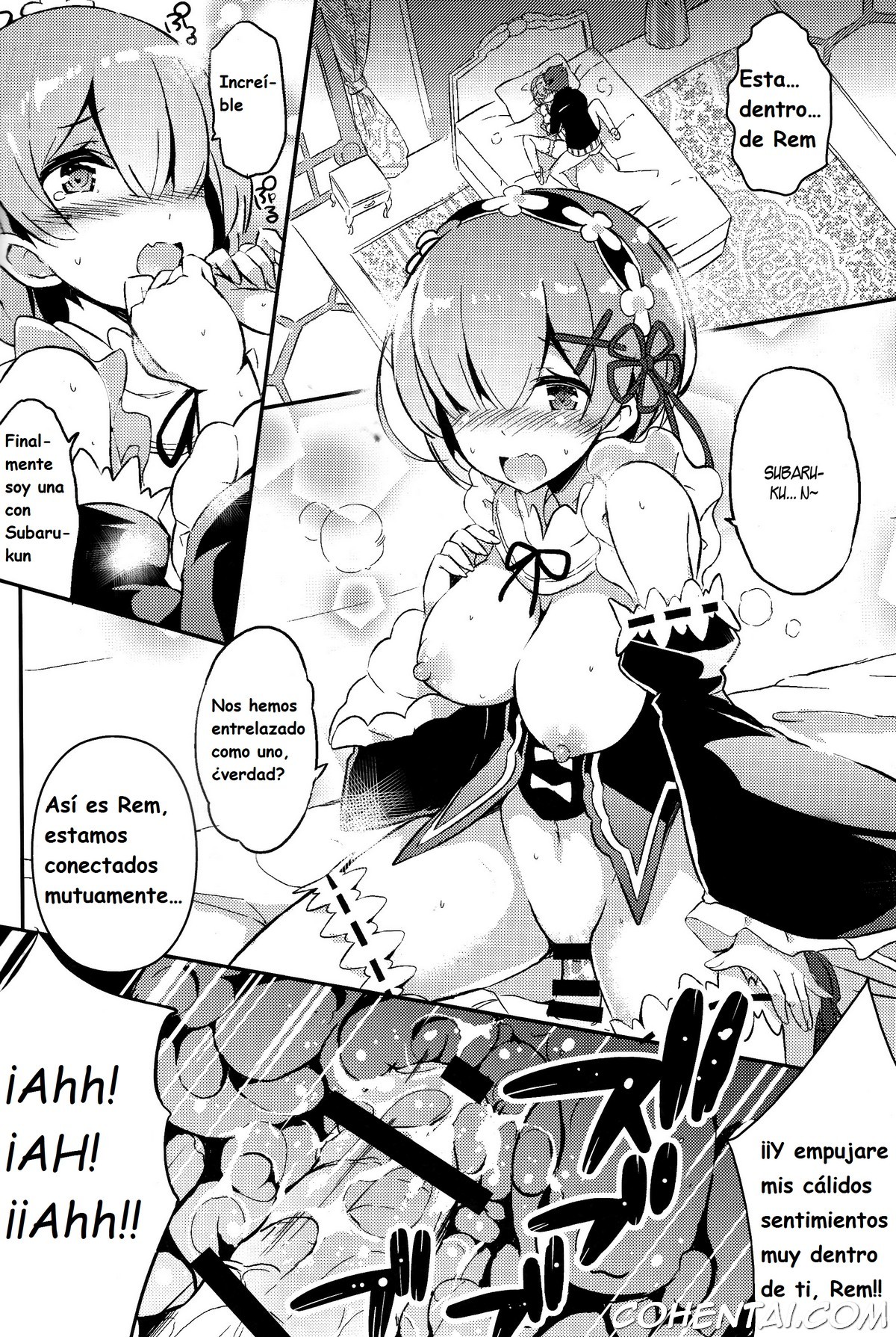 Rem no Kawaisa mo Onigakatteiru (Re:Zero kara Hajimeru Isekai Seikatsu) xxx comics manga porno doujin hentai español sexo Re:Zero kara Hajimeru Isekai Seikatsu Rem Subaru Natsuki