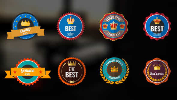 8 Badges - VideoHive 47538102