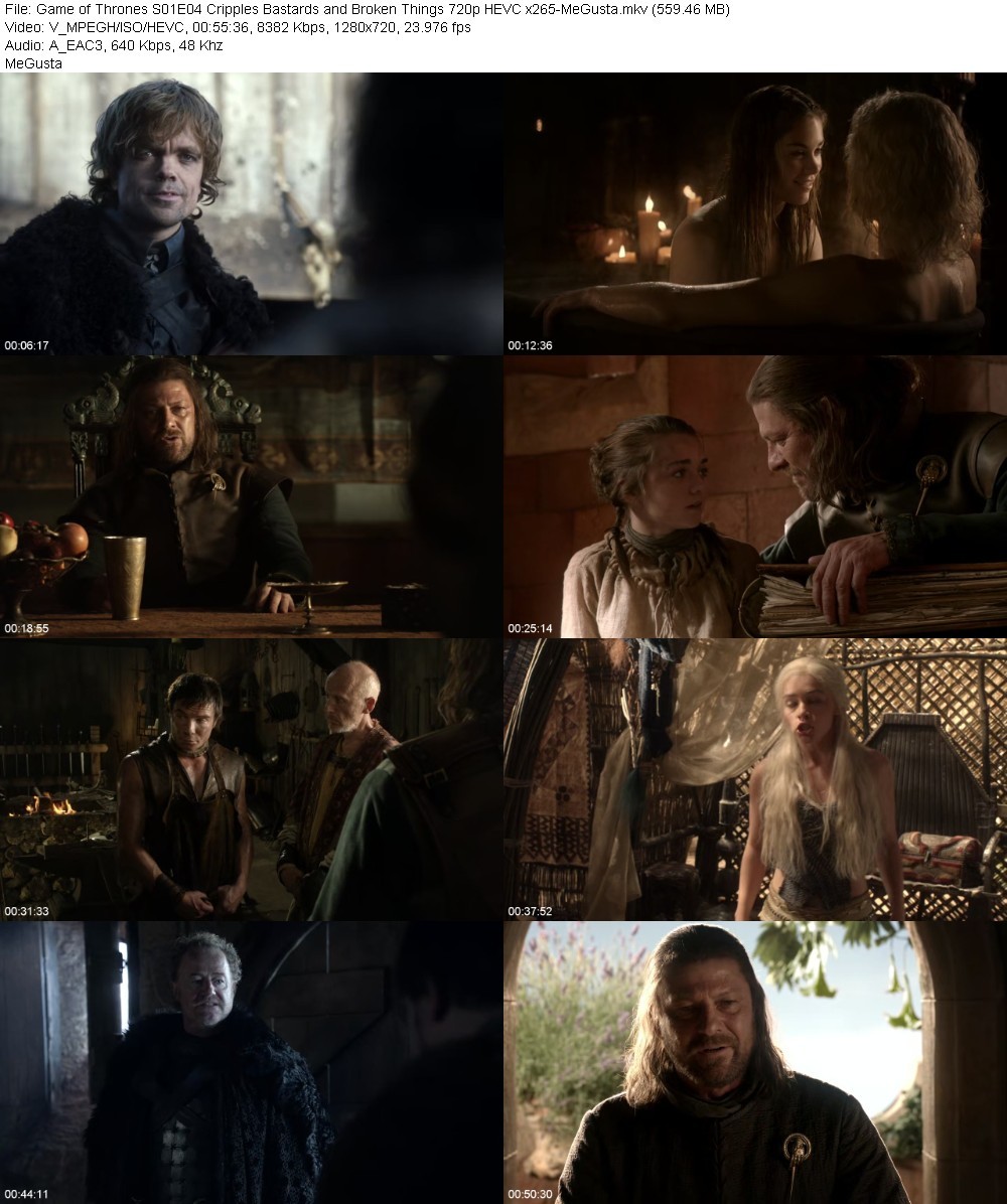 Game of Thrones S01E04 Cripples Bastards and Broken Things 720p HEVC x265-MeGusta