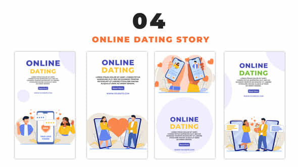 Online Dating Vector - VideoHive 48660266