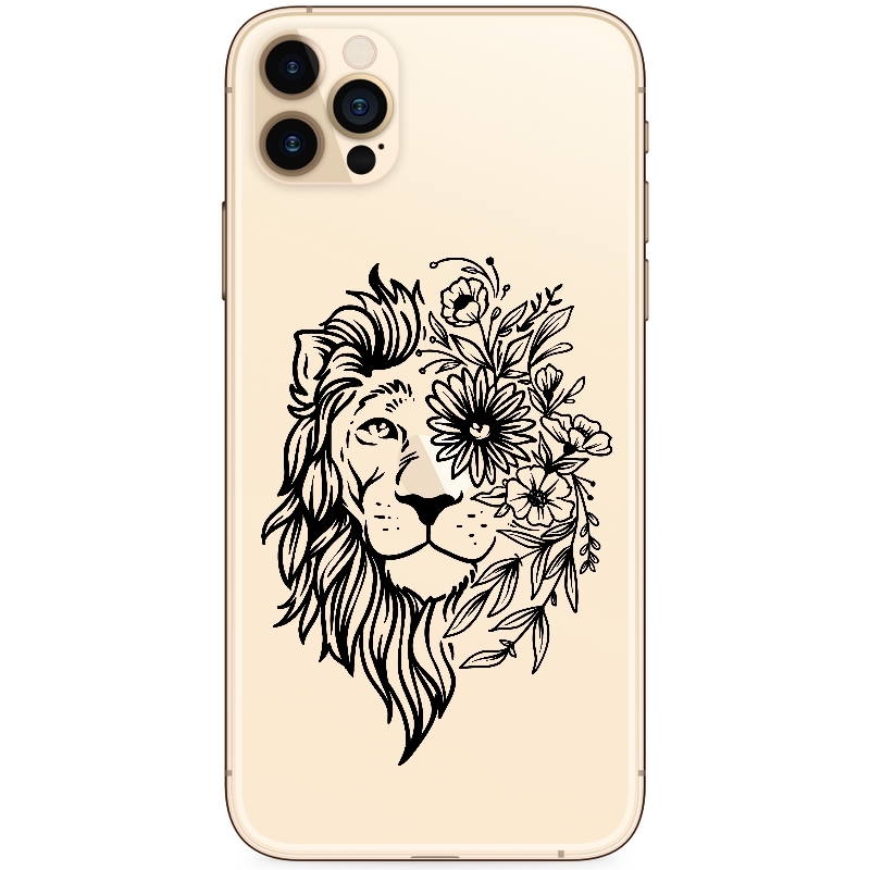 Coque Iphone 13 MINI lion fleur jungle - Photo 1/1
