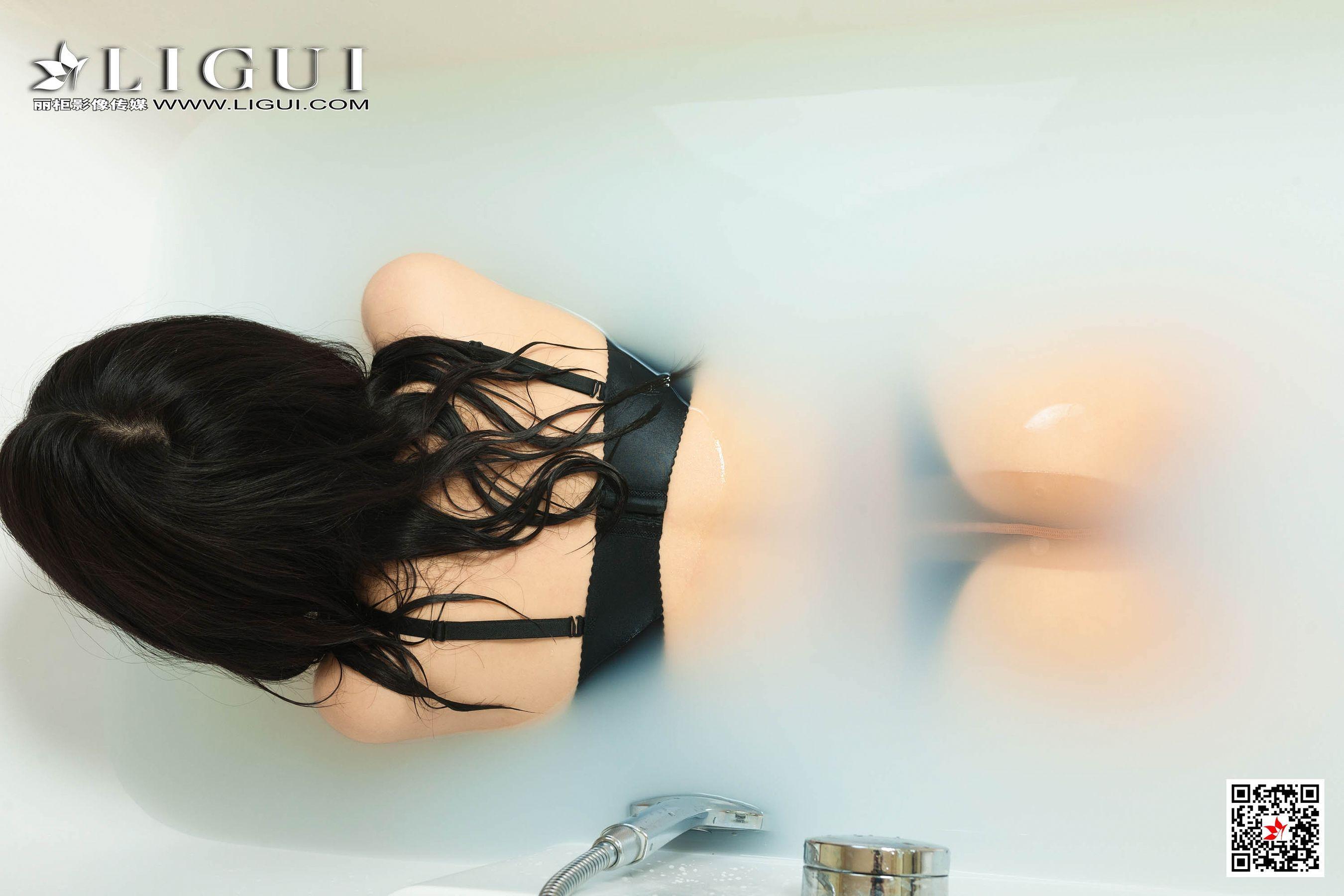 [丽柜Ligui] 潘潘 《浴缸丝袜诱惑》 写真集(52)