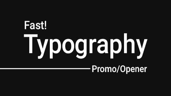 ZenX - Fast Typography Promo - VideoHive 19349835