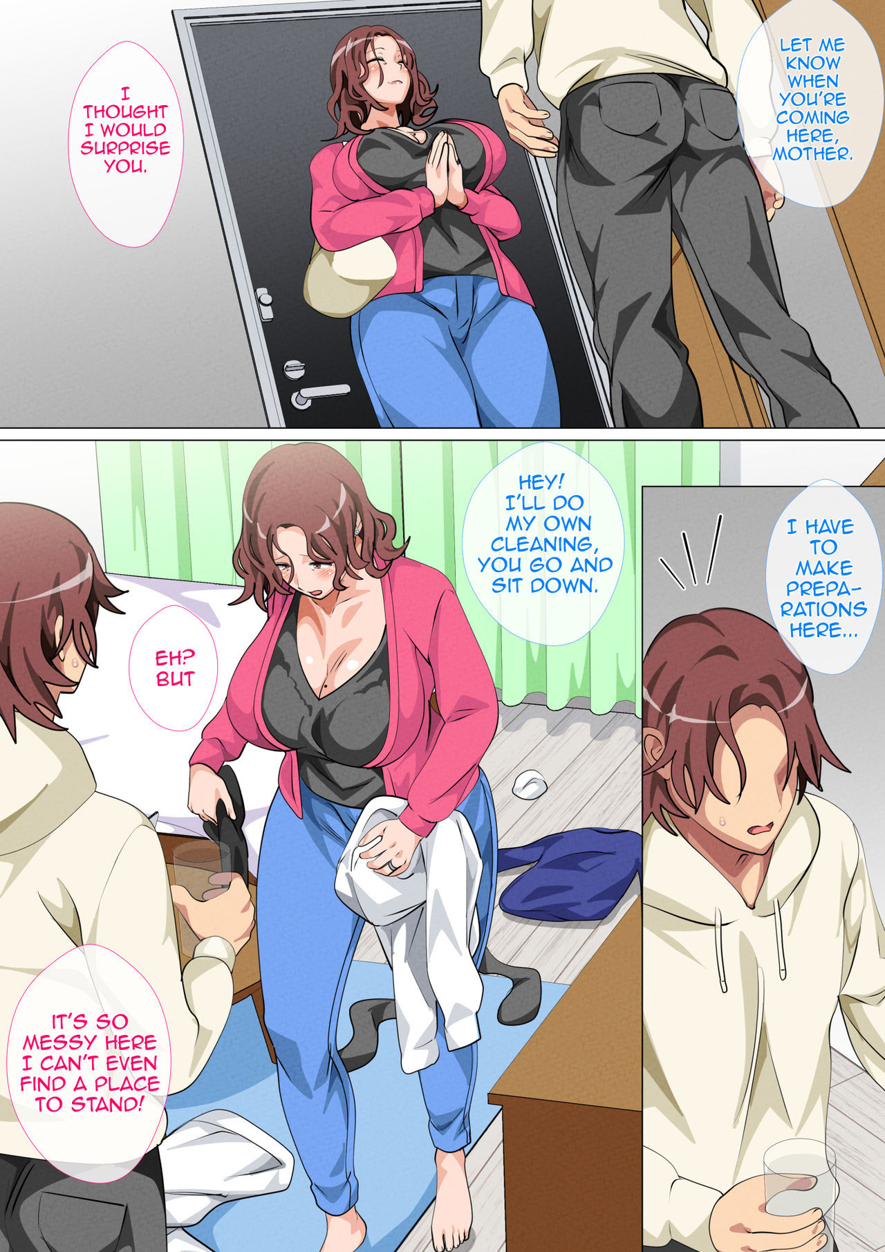[Circle Spice] Musuko Ni Ai Ni Joukyou Shita Haha  Mother Visiting Her Son in Tokyo [English] [Amoskandy]
