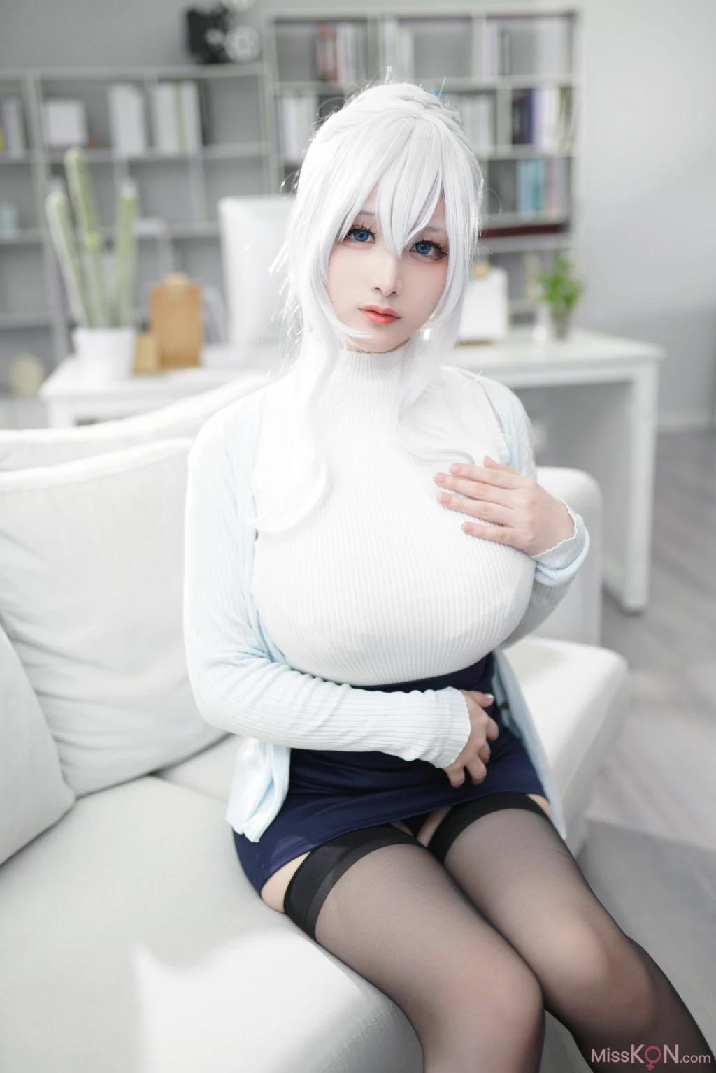 Coser@幼愛Youmeko: 未亡人雪女 (70 photos)(35)