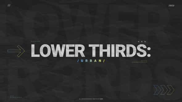 Lower Thirds Urban - VideoHive 47916420