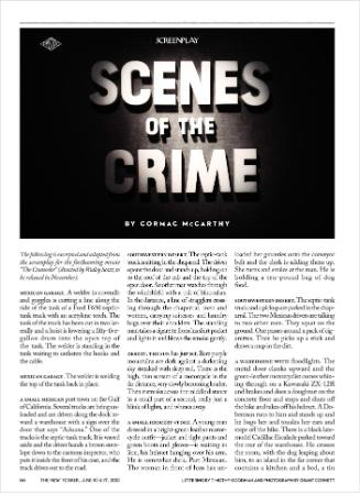 McCarthy, Cormac   Scenes of the Crime (New Yorker, 10 June 2013)