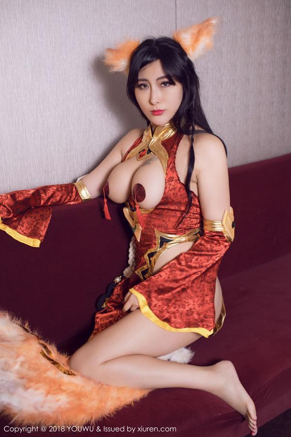 YouWu尤物馆VOL.103 孟狐狸魅惑制服写真(22)