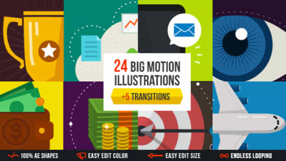 Big Motion Illustrations Pack | VideoHive 7292936