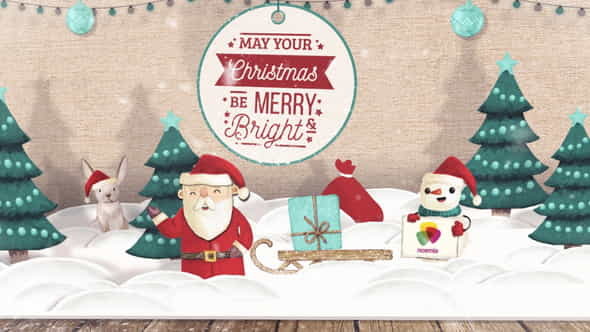 Christmas Pop Up Card - VideoHive 34776247