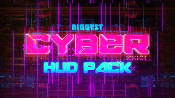 Biggest CYBER HUD Pack | Special Events - VideoHive 30635723
