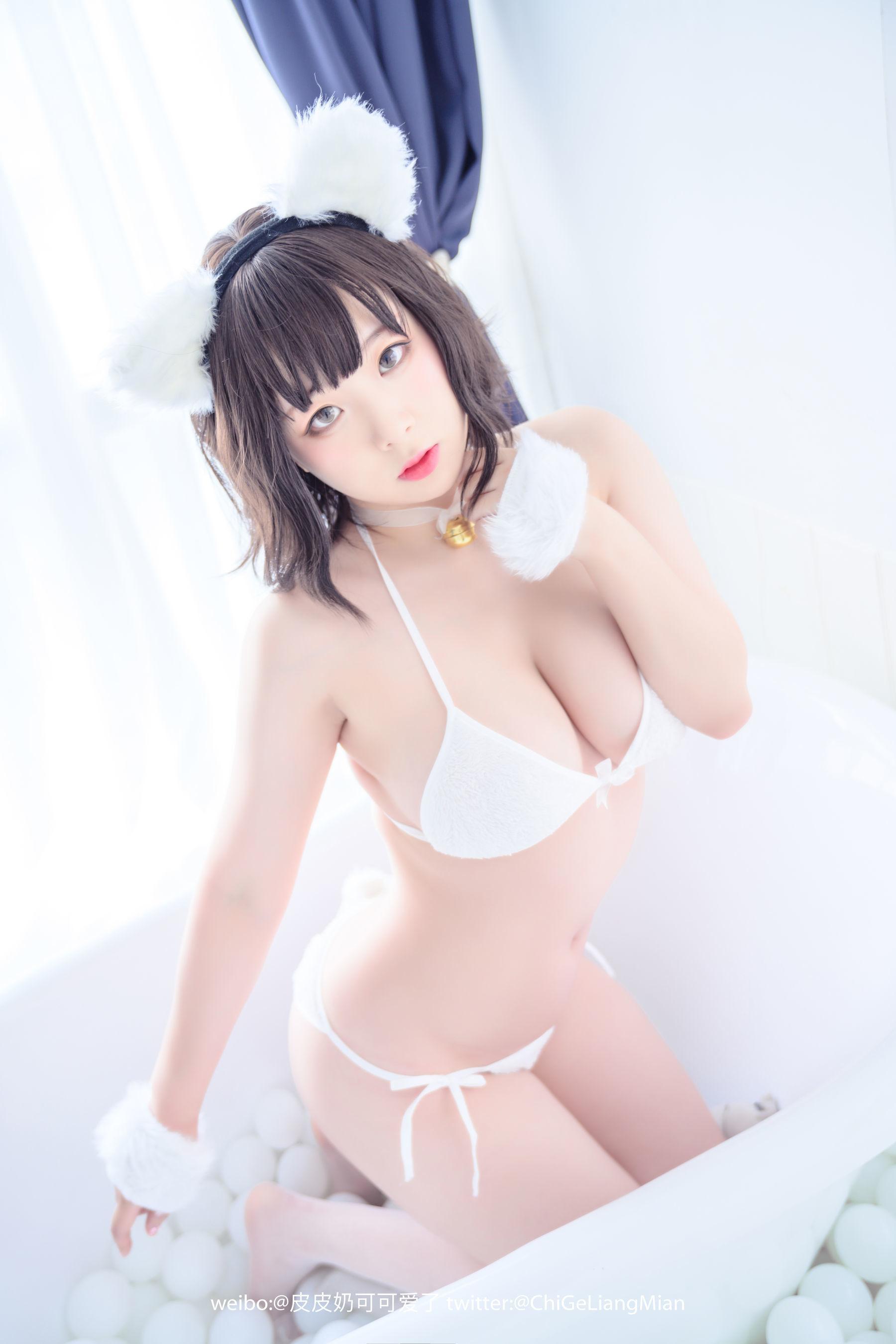 [美女Coser] 皮皮奶可可爱了啦 《白猫》 写真集(15)