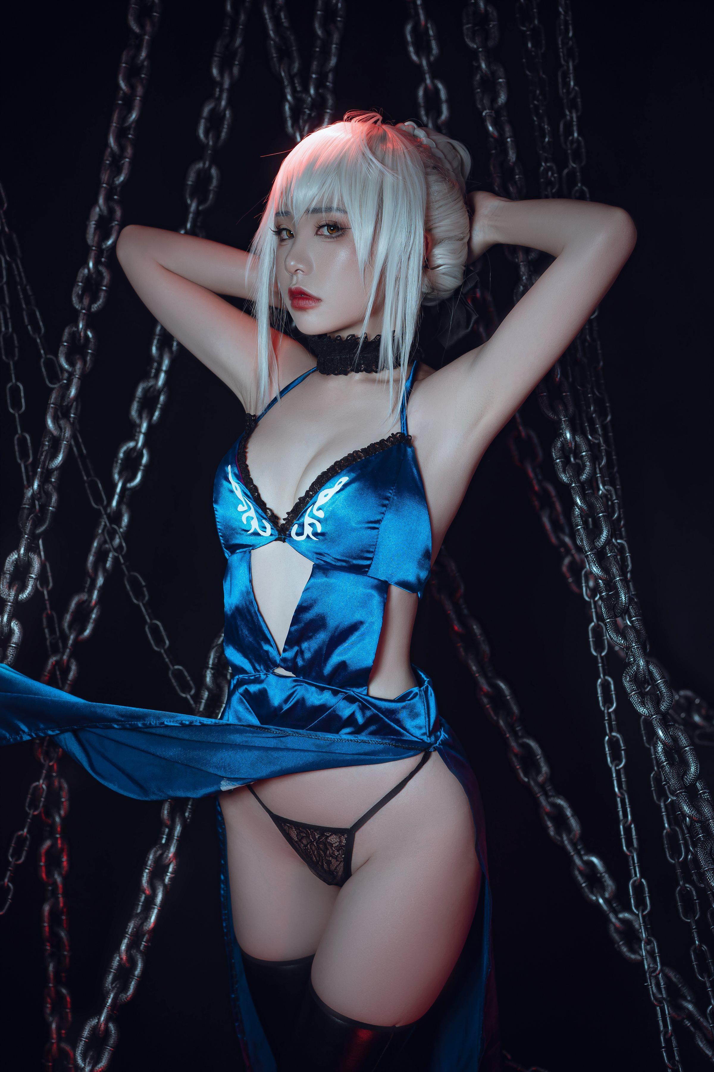 爆机少女喵小吉 Nekokoyoshi - 七月 Fate stay night 黑呆 - Saber Alter(10)