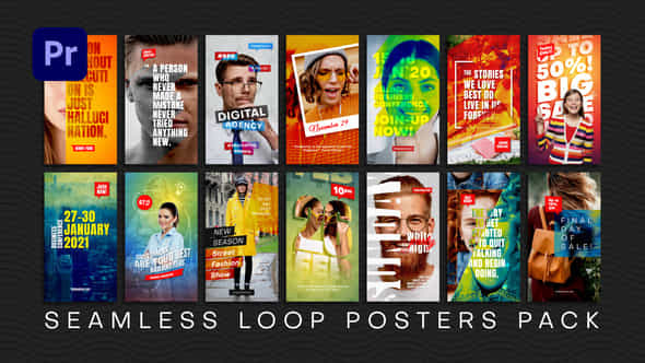 Seamless Loop Posters - VideoHive 36046841