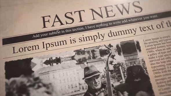 Fast News Promo - VideoHive 32519526
