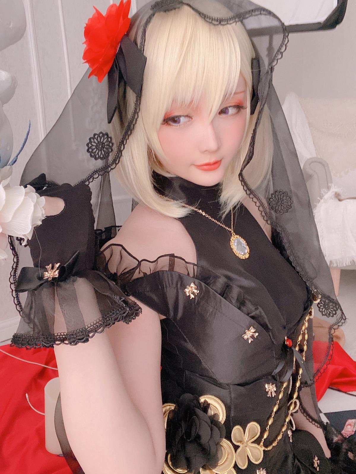 Cosplay 星之迟迟Hoshilily Z23婚纱(44)