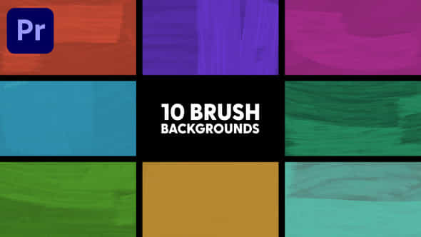 Brush Backgrounds - VideoHive 43306864