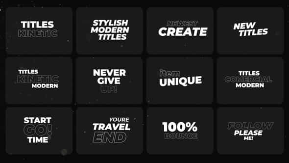 Kinetic Titles - VideoHive 44451403