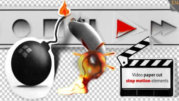 Stop Motion Video Paper Cut - VideoHive 3213280
