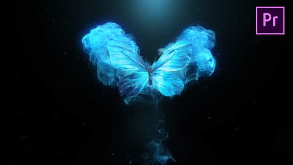 Flying Butterfly Logo Reveal 4k- - VideoHive 24346498