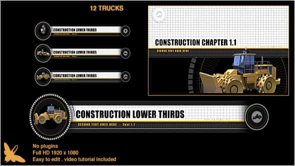Construction Lower ThirdsChapter - VideoHive 16057604