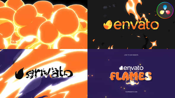 Fire Explosion Logo Opener For Davinci Resolve - VideoHive 52001095