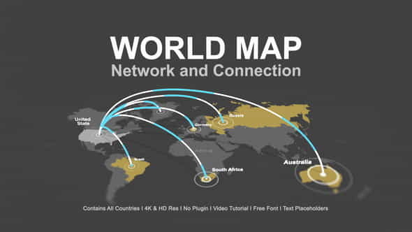 World Map - - VideoHive 40506805