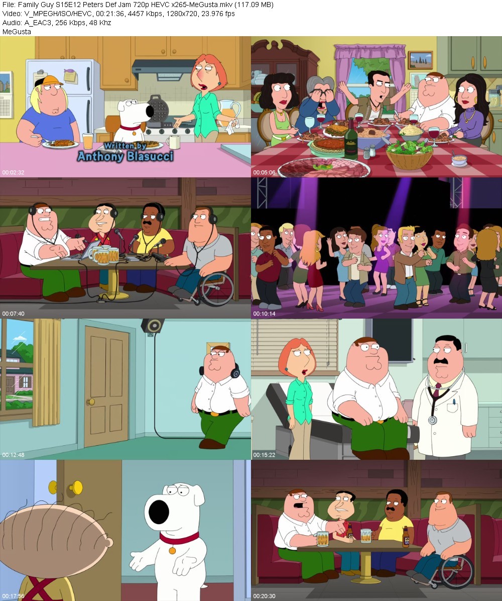 Family Guy S15E12 Peters Def Jam 720p HEVC x265-MeGusta