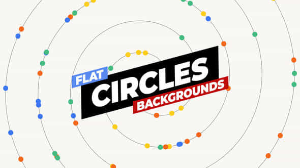 Flat Circles Backgrounds - VideoHive 51169161