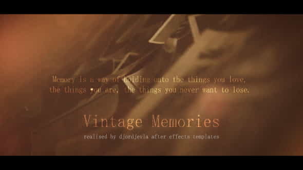 Vintage Memories - VideoHive 18486197